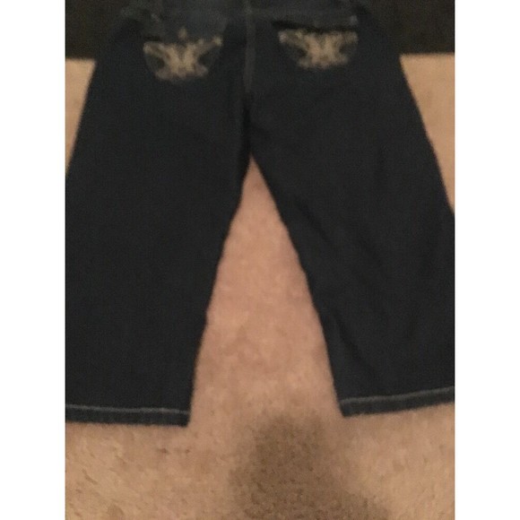 Blue Identity Women's Crop Capri Blue Denim Jeans Pants Size 10 - Picture 4 of 6